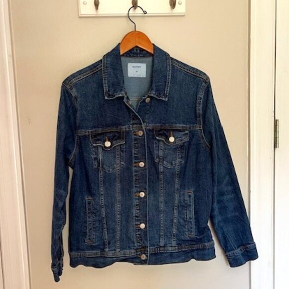 ☀️SALE☀️OLD NAVY Jean Jacket Women's Size XL Stretch - Picture 1 of 13
